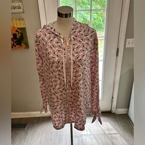 Crown and Ivy curvy 2x light weight jacket with hood